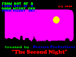From Out of a Dark Night Sky : The Second Night — sstitle (WOR)