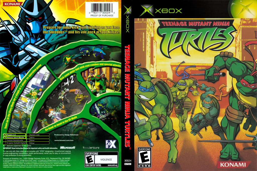 Teenage Mutant Ninja Turtles — box-texture (US)