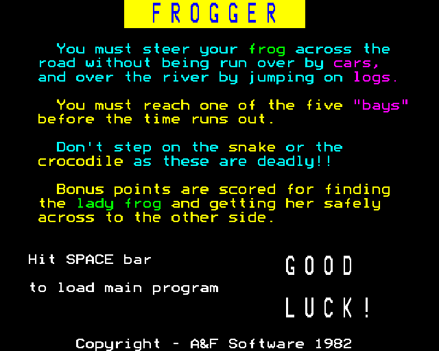 Frogger — sstitle (WOR)