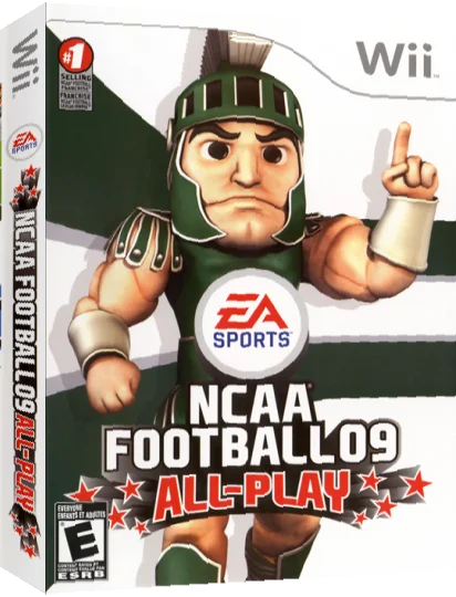 NCAA Football 09 - All-Play — box-3D (US)