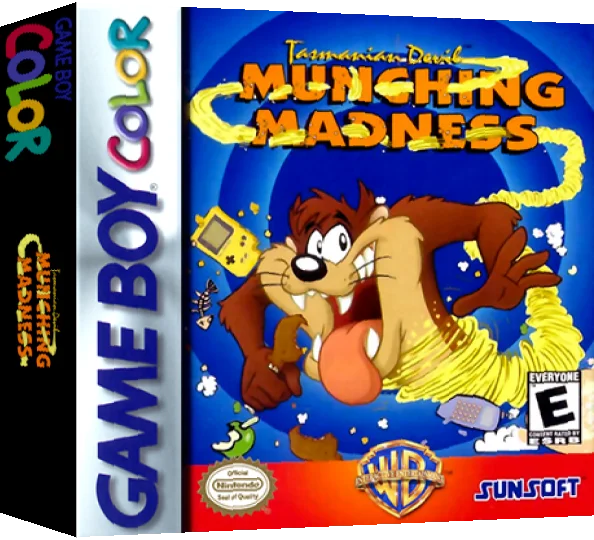Tasmanian Devil - Munching Madness — box-3D (US)