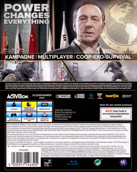 Call of Duty - Advanced Warfare — box-2D-back (DE)