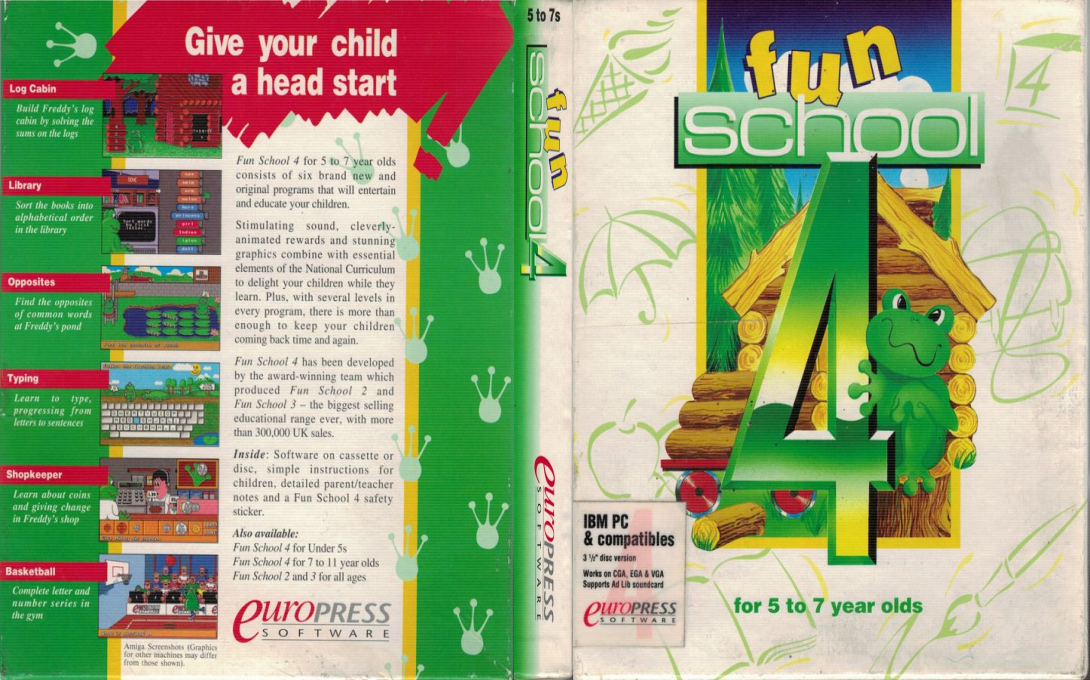 Fun School 4 - For 5 To 7 Year Olds — box-texture (EU)