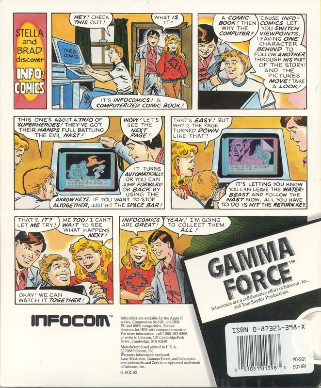Gamma Force In A Pit Of A Thousand Screams — box-2D-back (US)