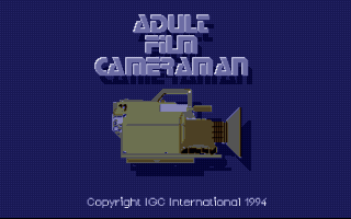 Adult Film Cameraman box art