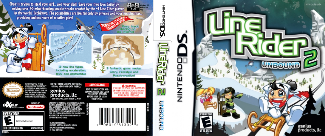 Line Rider 2 - Unbound — box-texture (US)