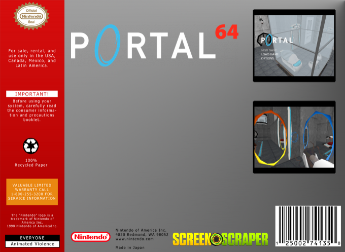 Portal 64 — box-2D-back (SS)