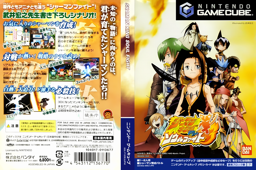 Shaman King - Soul Fight — box-texture (JP)