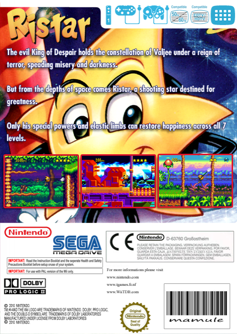 Ristar — box-2D-back (EU)