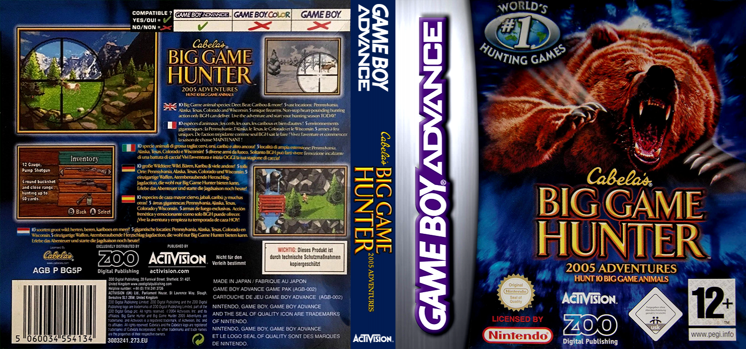 Cabela's Big Game Hunter - 2005 Adventures — box-texture (EU)