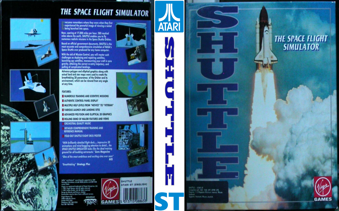 Shuttle - The Space Flight Simulator — box-texture (EU)