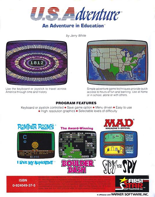 United States Adventure — box-2D-back (US)