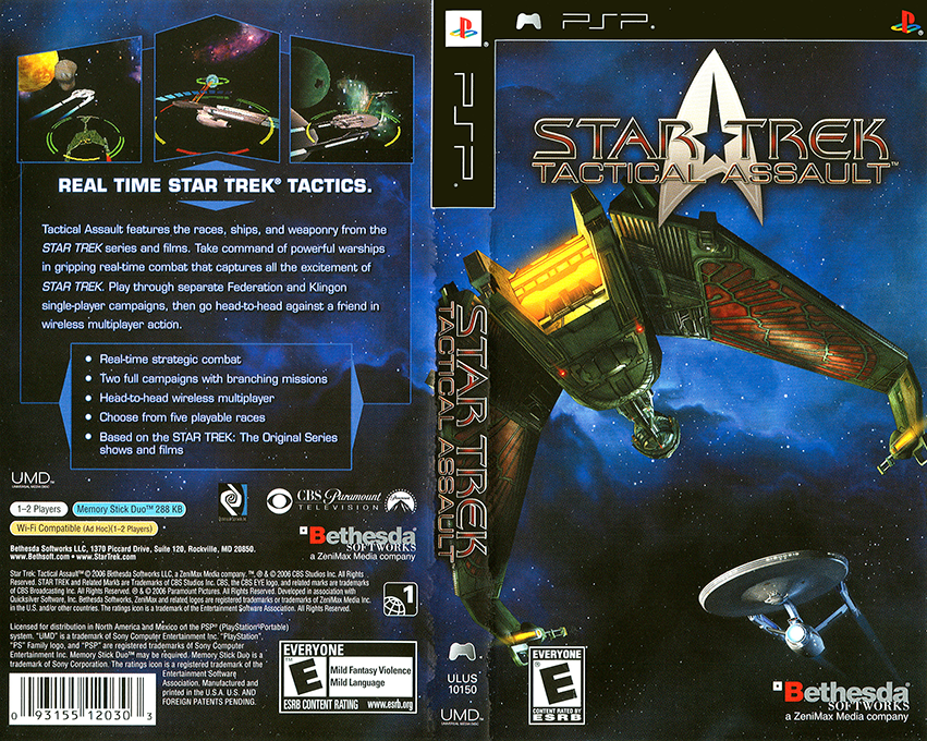Star Trek - Tactical Assault — box-texture (US)