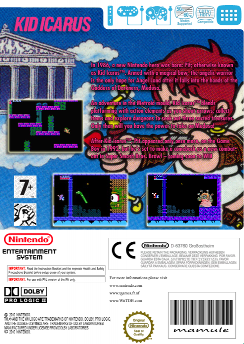 Kid Icarus — box-2D-back (EU)
