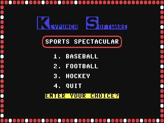Sports Spectacular — ss (US)