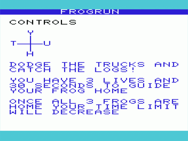 Frogrun — sstitle (WOR)