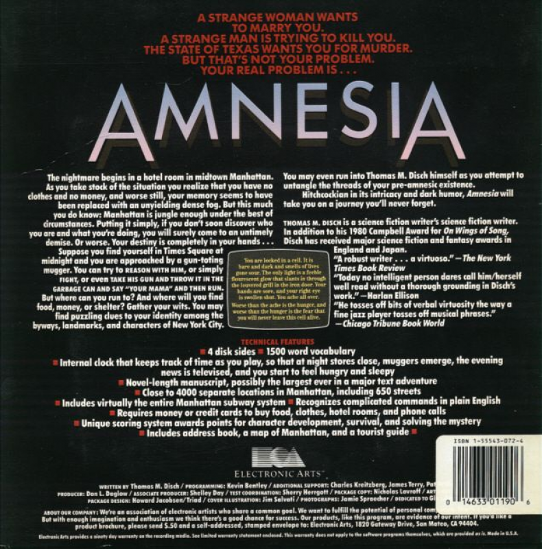 Amnesia — box-2D-back (US)