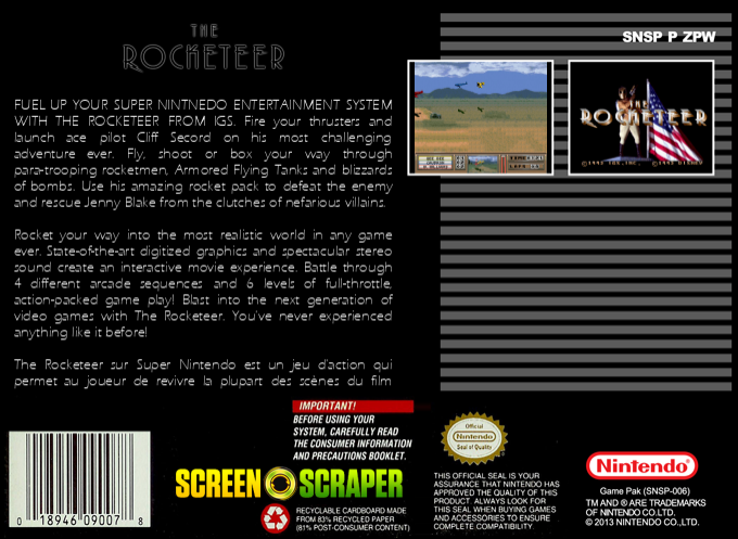 Rocketeer, The — box-2D-back (SS)