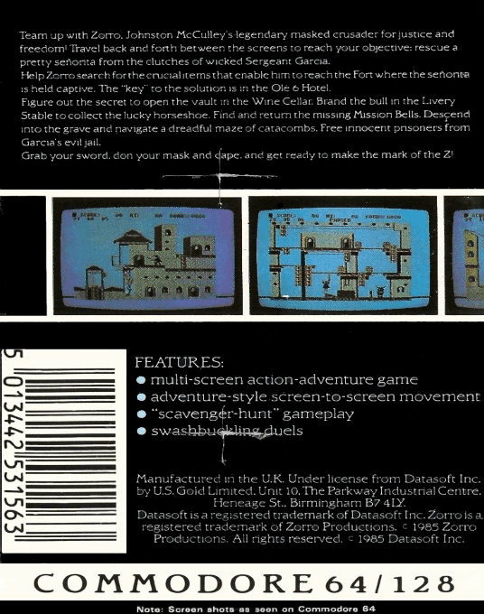 Zorro — box-2D-back (EU)