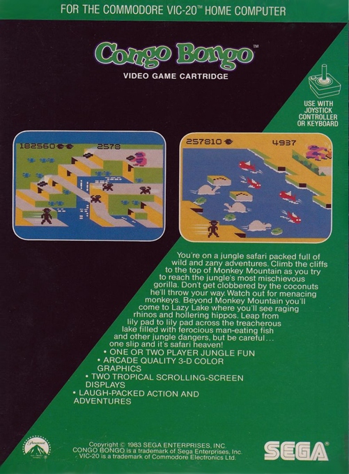 Congo Bongo — box-2D-back (US)