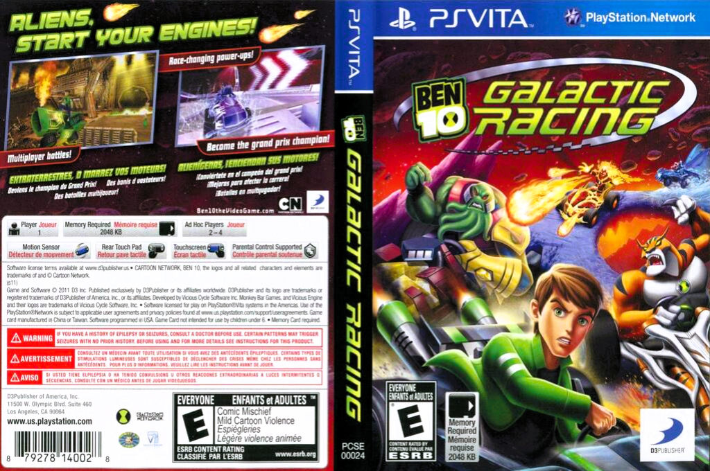Ben 10 - Galactic Racing — box-texture (US)