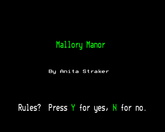 Mallory Manor — sstitle (EU)