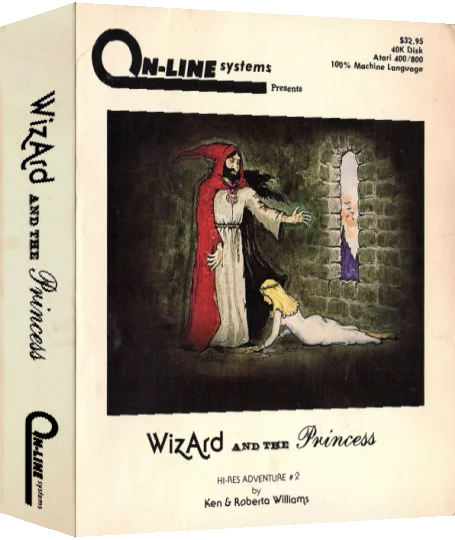 Hi-res Adventure #2 - The Wizard And The Princess — box-3D (US)