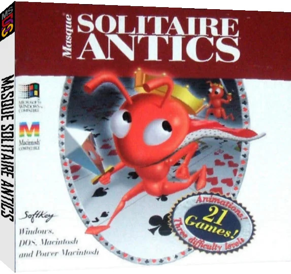 Masque Solitaire Antics — box-3D (CUS)