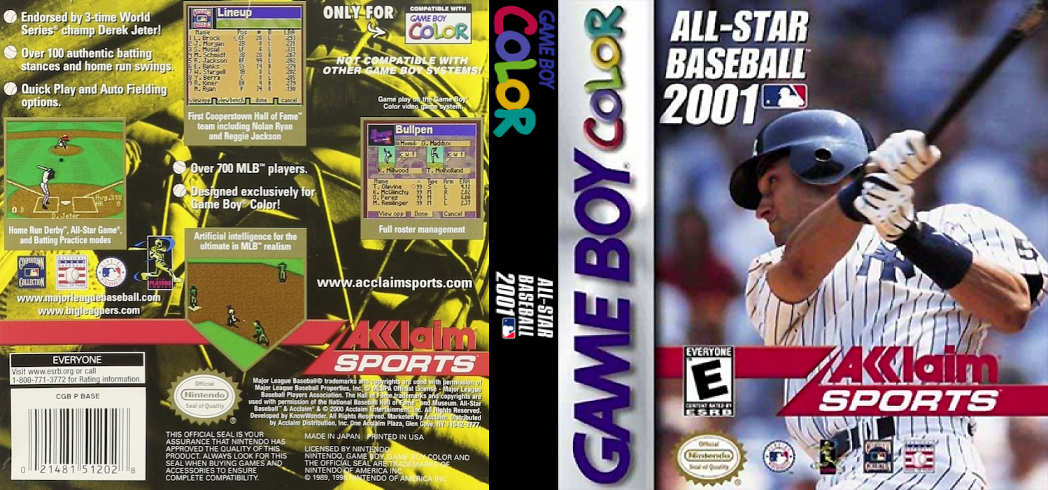 All-star Baseball 2001 — box-texture (US)