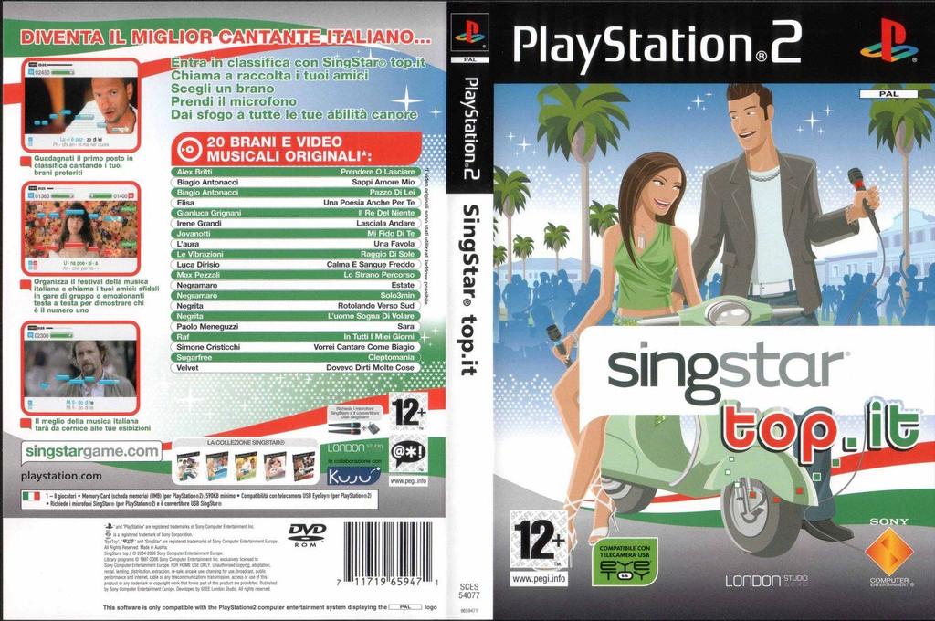 SingStar top.it — box-texture (IT)