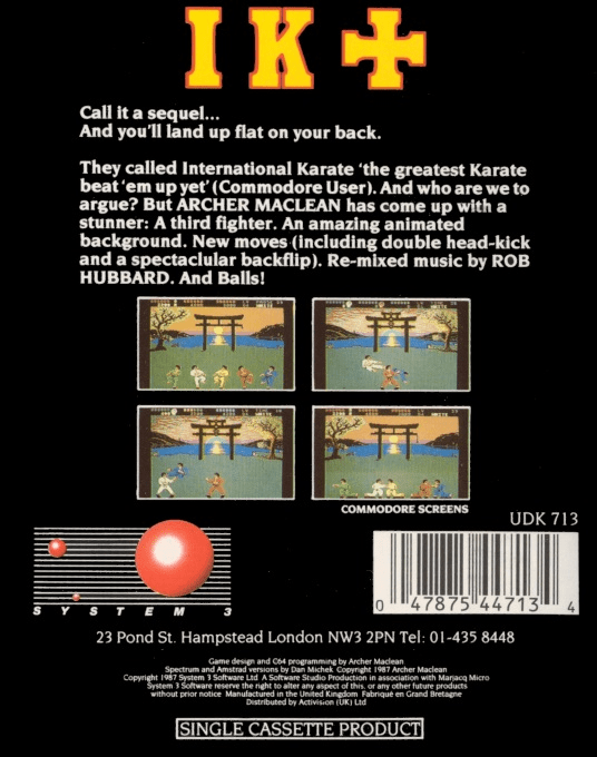 International Karaté Plus — box-2D-back (EU)