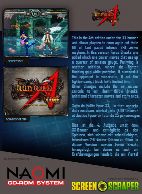 Guilty Gear XX Accent Core — box-2D-back (SS)