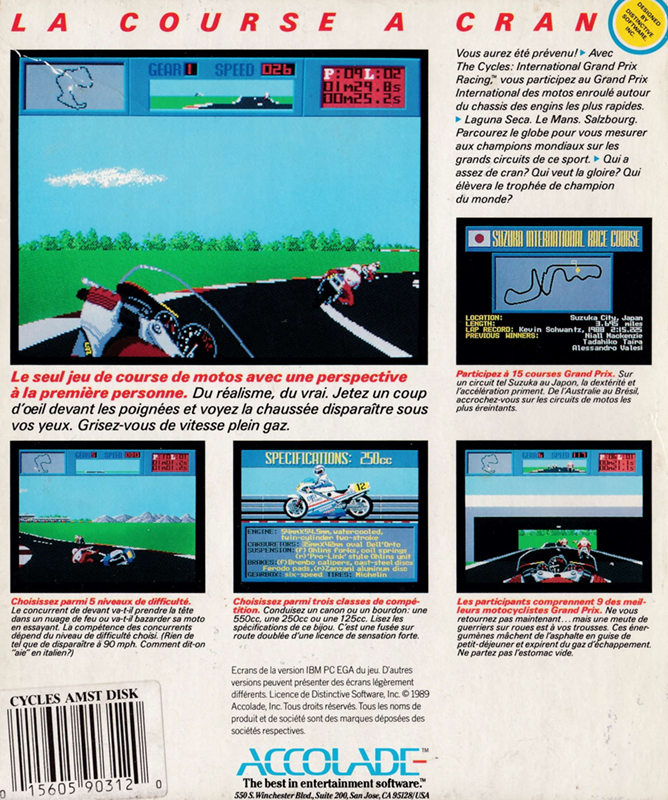 Cycles, The - International Grand Prix Racing — box-2D-back (FR)