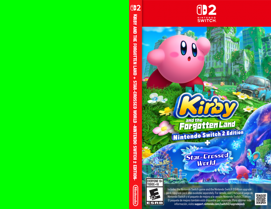 Kirby and the Forgotten Land + Star-Crossed World -Nintendo Switch 2 Edition- — box-texture (US)