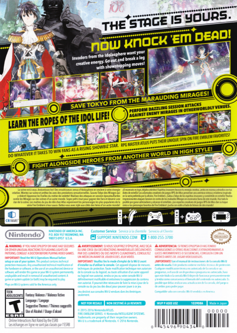 Tokyo Mirage Sessions FE — box-2D-back (US)