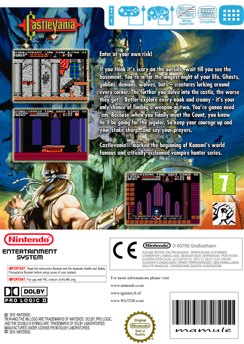 Castlevania — box-2D-back (EU)
