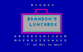 Brandon's Big Lunchbox box art
