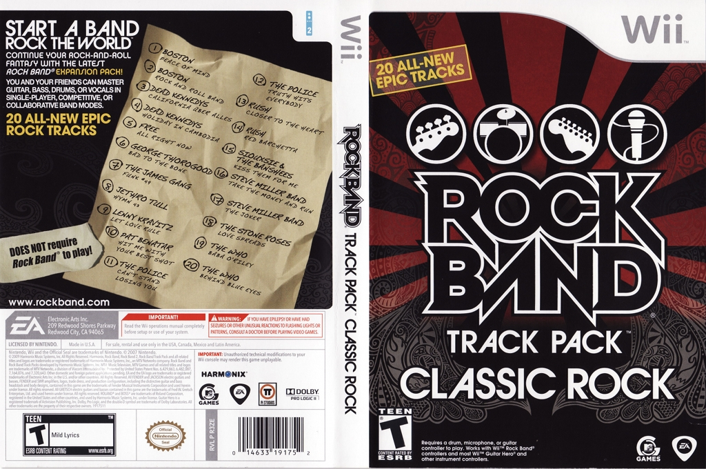 Rock Band Track Pack - Classic Rock — box-texture (US)