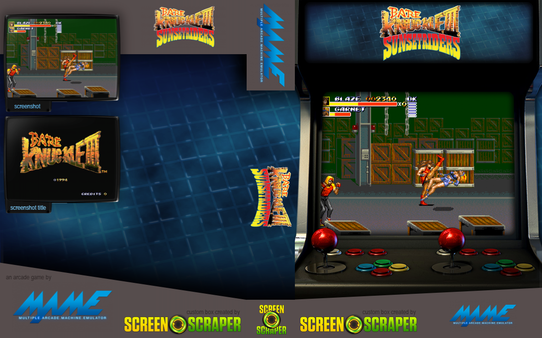 Bare Knuckle III / Sunset Riders — box-texture (SS)
