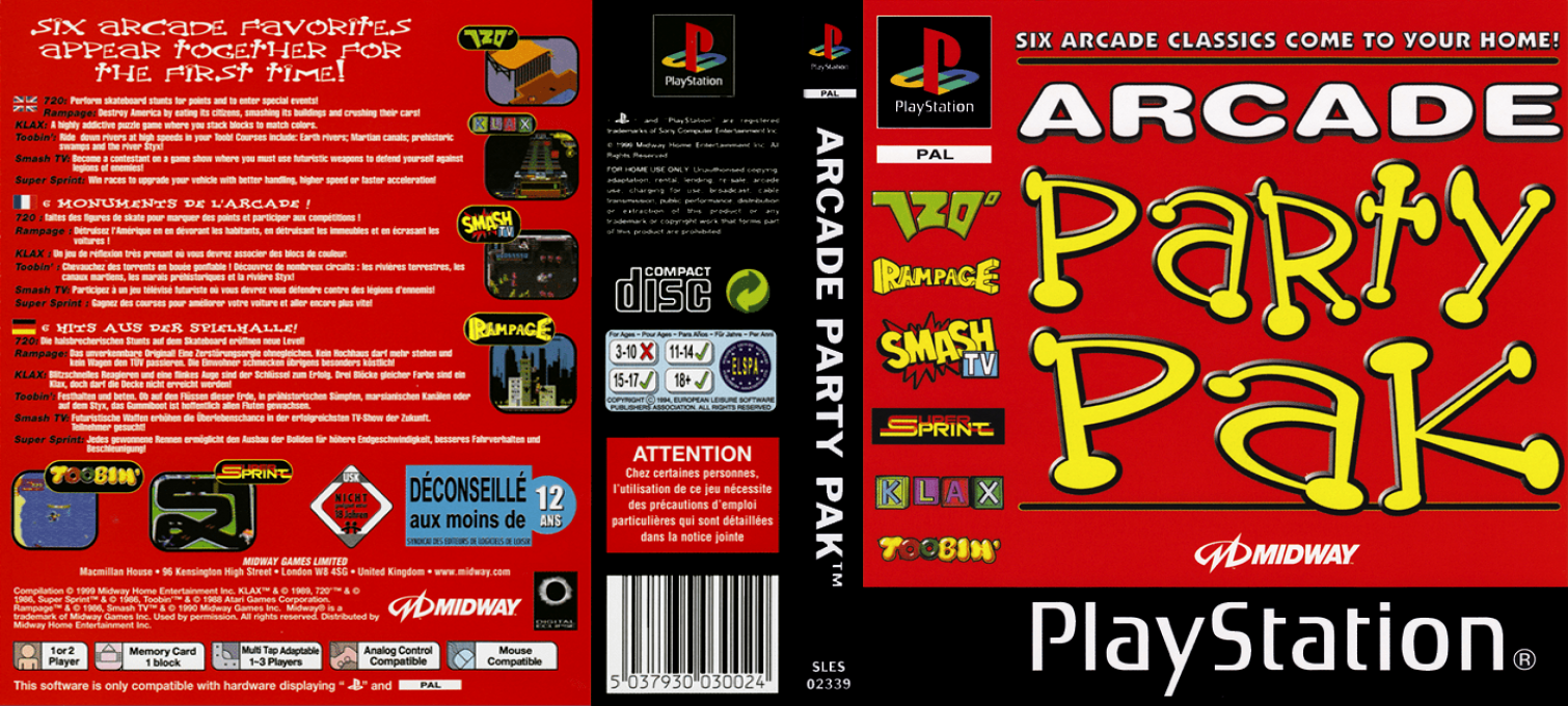 Arcade Party Pak — box-texture (EU)