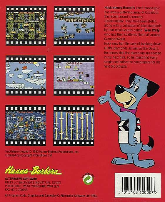 Huckleberry Hound in Hollywood Capers — box-2D-back (EU)