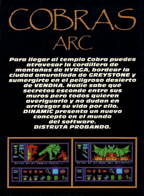 Cobra's Arc — box-2D-back (SP)