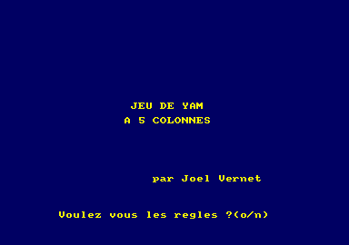 Yam 5 Colonnes — sstitle (FR)