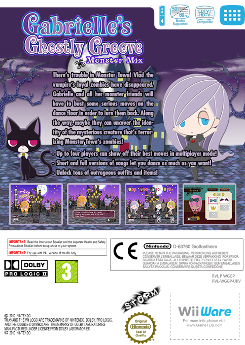 Gabrielle's Ghostly Groove - Monster Mix — box-2D-back (EU)