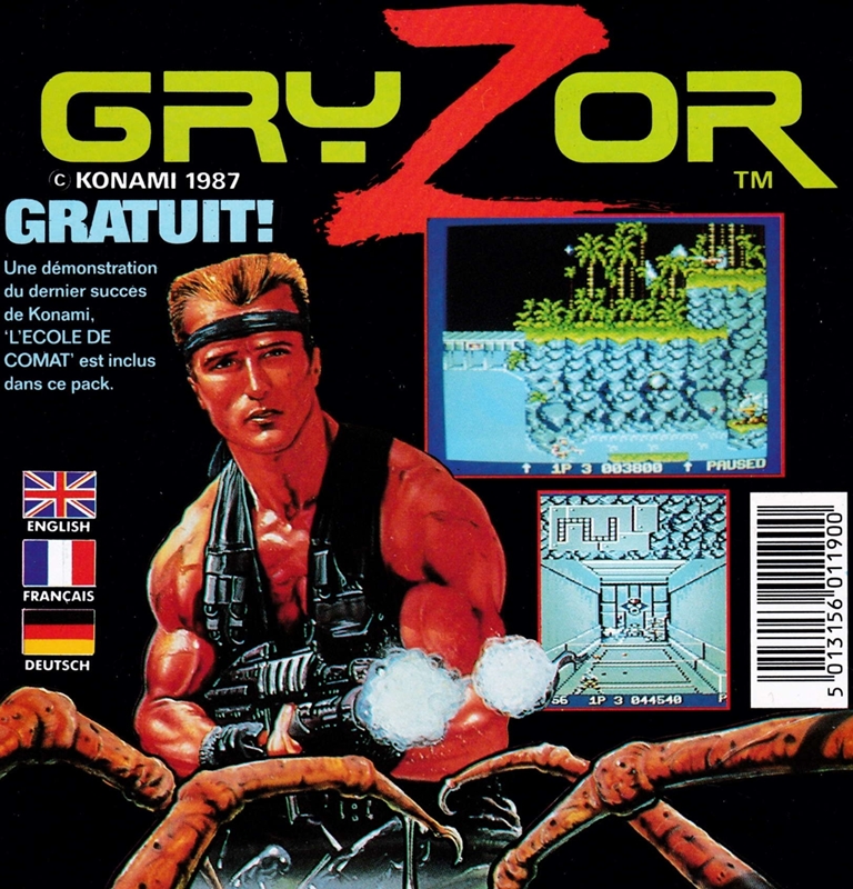 Gryzor — box-2D-back (EU)