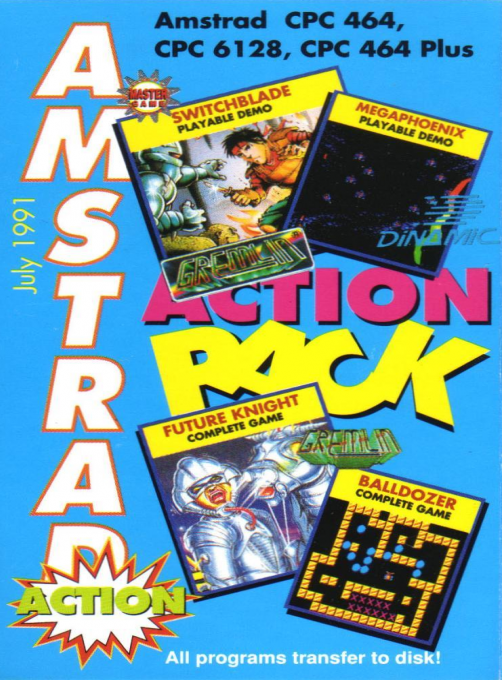 Amstrad Action Cover Tape 70 box art