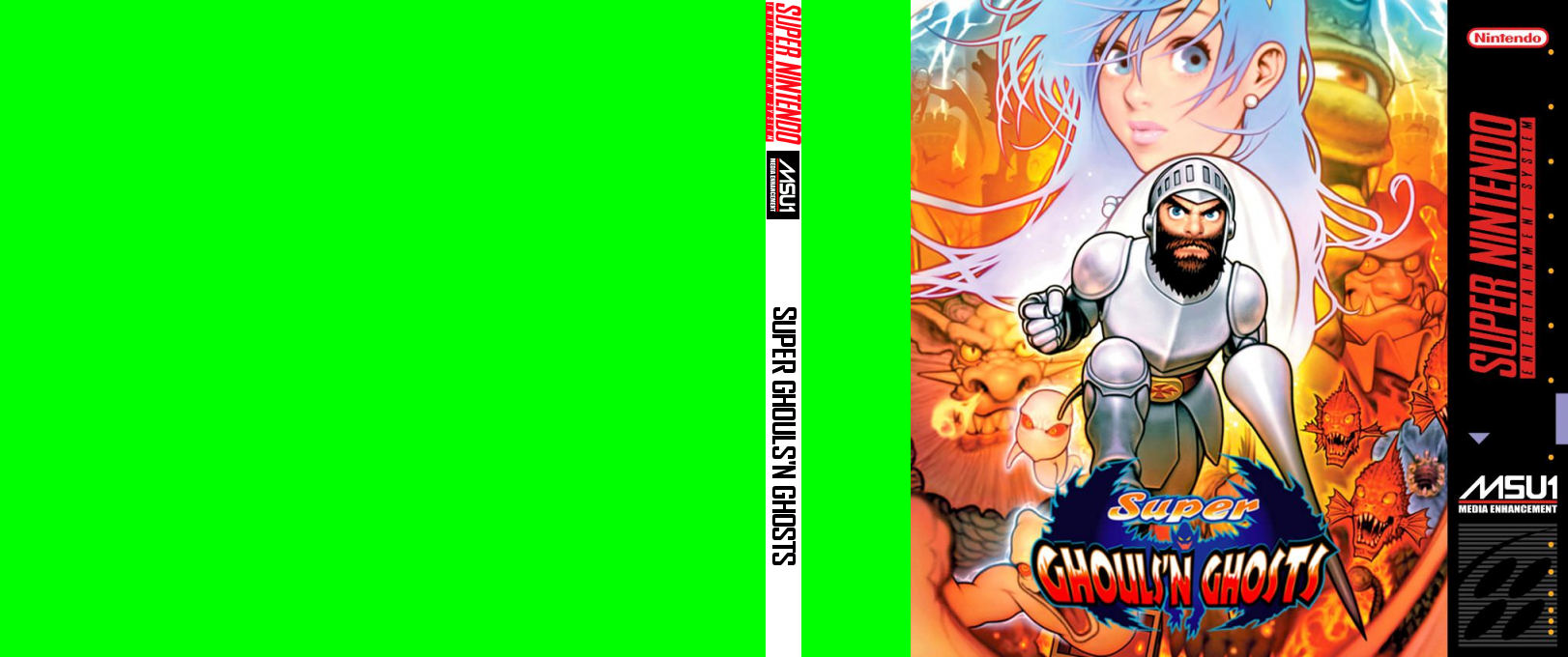 Super Ghouls'n Ghosts — box-texture (US)