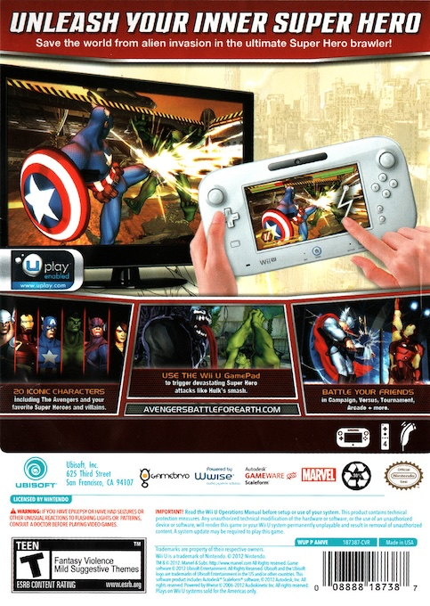Marvel Avengers - Battle for Earth — box-2D-back (US)