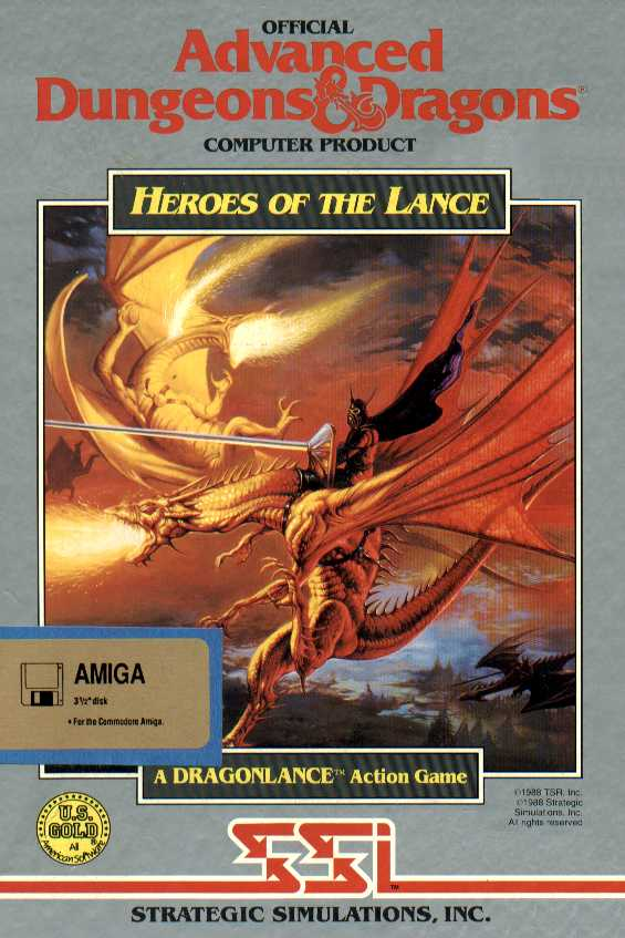 Advanced Dungeons & Dragons - Heroes of the Lance - A DragonLance Action Game box art