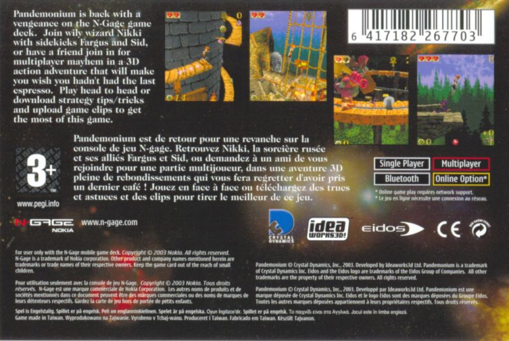 Pandemonium! — box-2D-back (EU)